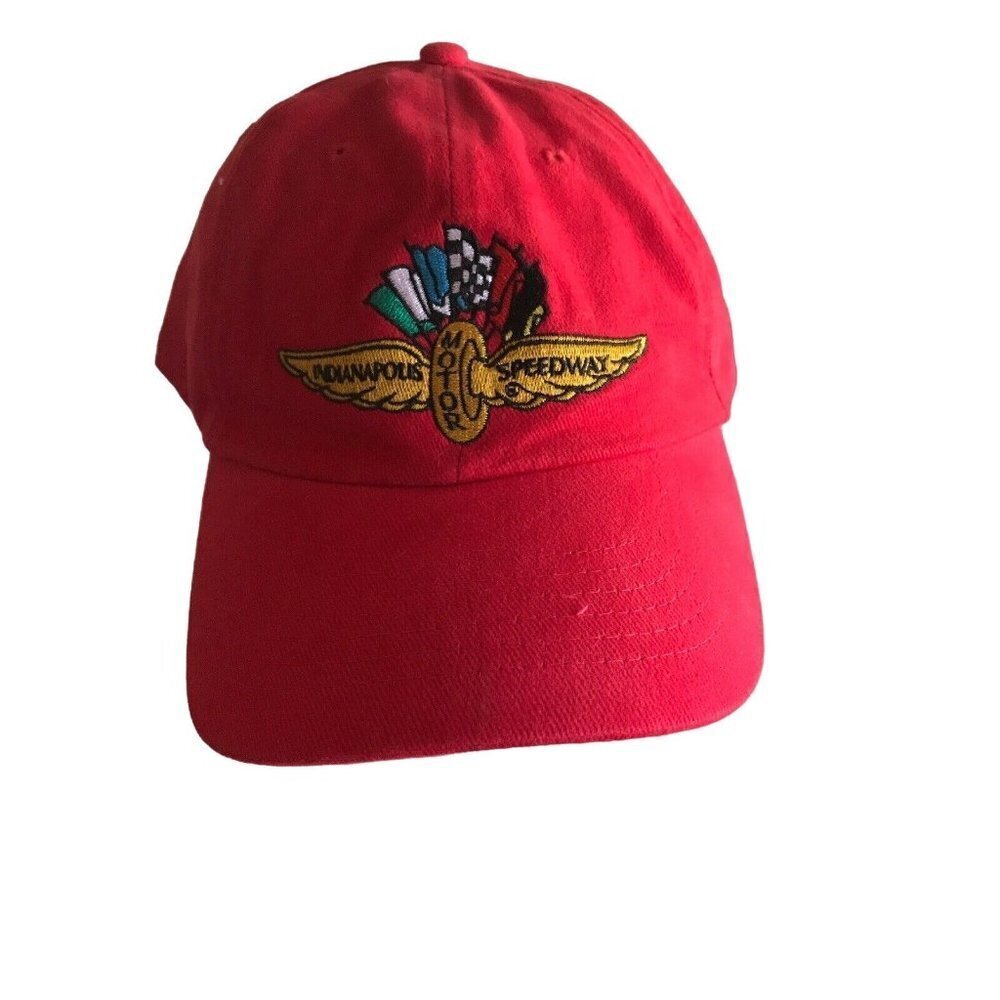 Indianapolis Motor Speedway Red Baseball Cap Reebok One Size Embroidered Logo